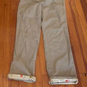 Fleece lined jcrew chino pants